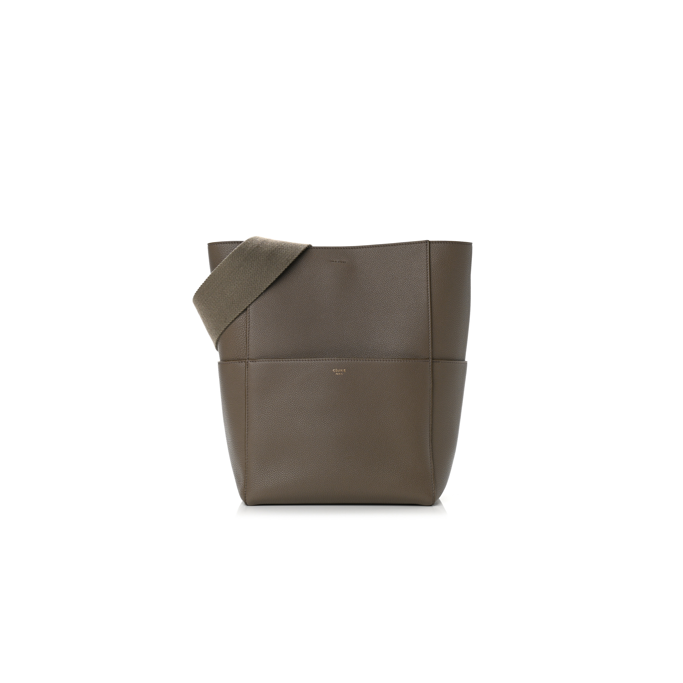 Ce**e bucket bag in sangle seau pebbled calfskin 176593ah4.19ec (33*23*17cm)